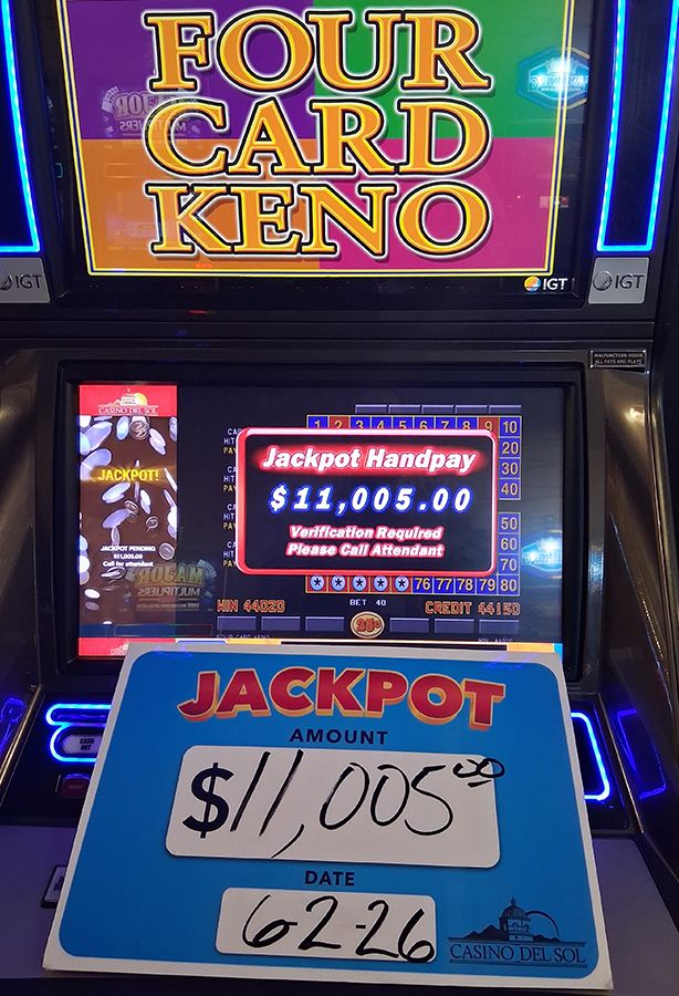 Jackpot winners at casino del sol in tucson az