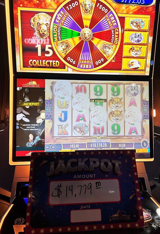 Jackpot winners at Casino Del Sol